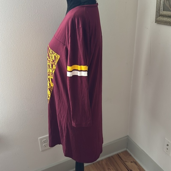 Arizona State Sun Devils sleepwear long T-shirt V neck stripe sleeves‎ Sz LG - Picture 3 of 5
